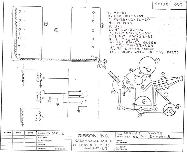 Gibson Wiring Diagrams - Wiring Library - Schematics