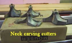 Neck carving cutters